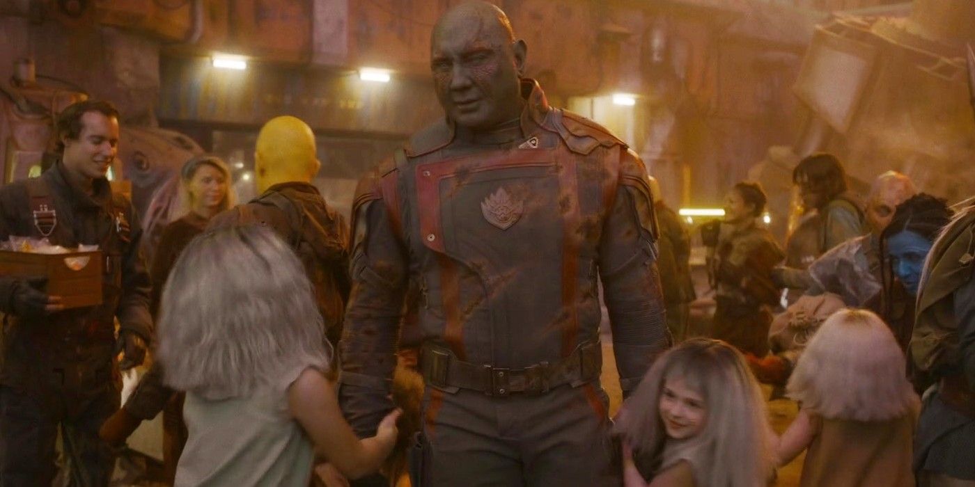 Drax prepares to dance in Guardians 3