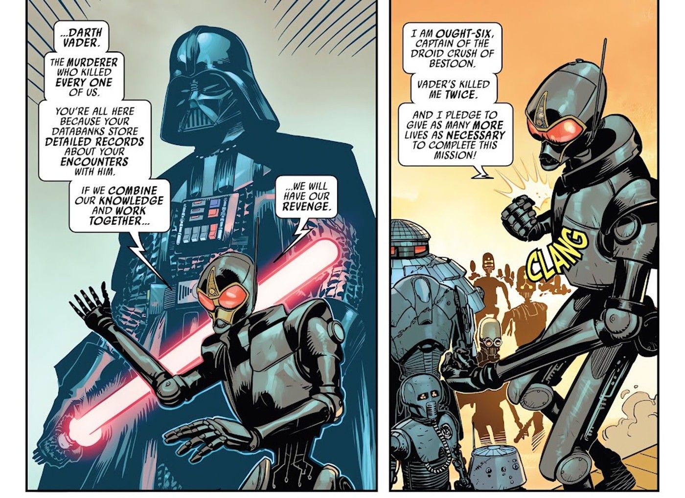 Droids Begins to Revolt Against Darth Vader