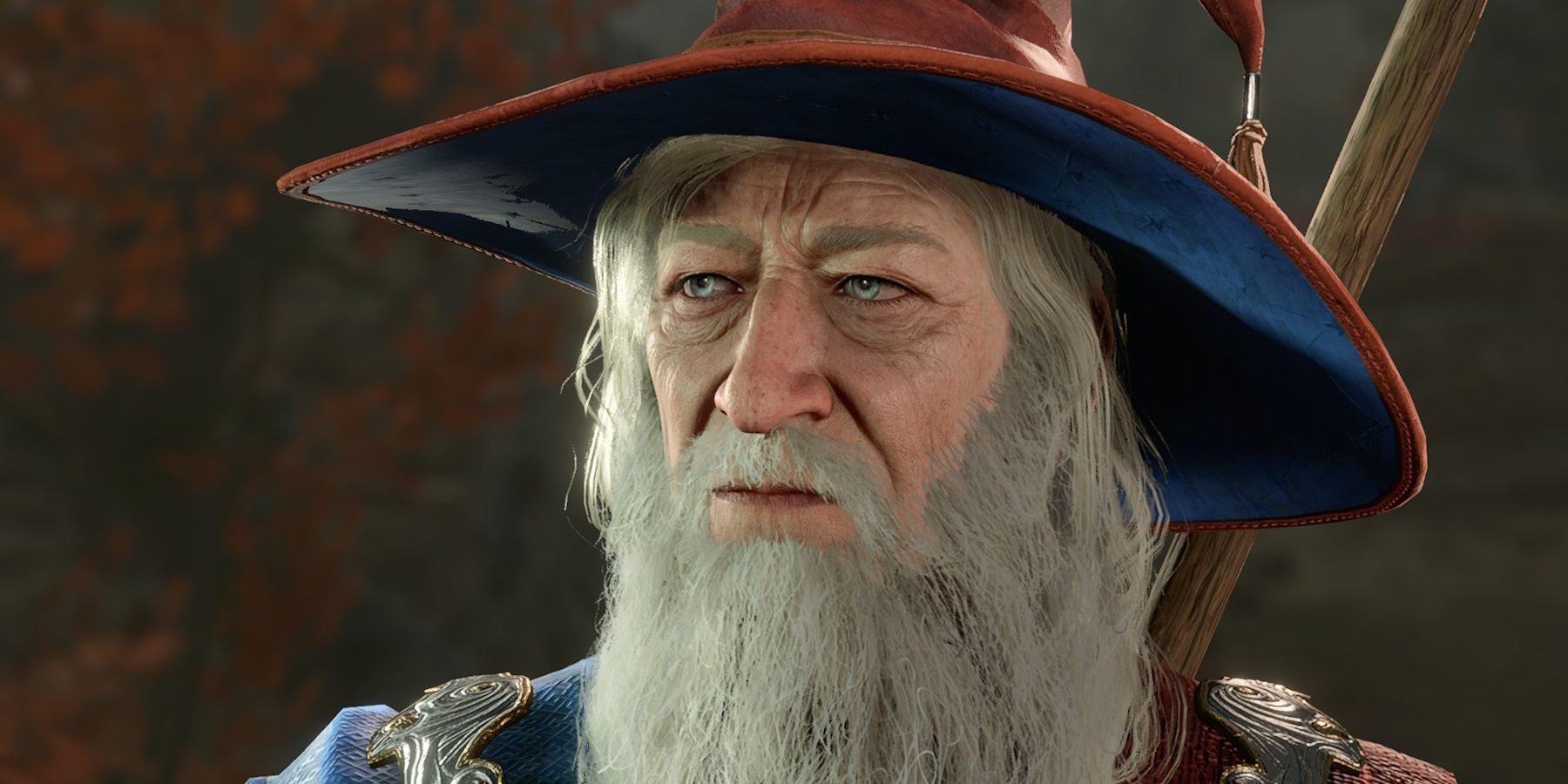 The famous wizard Elminster as he appears in Baldur's Gate 3.