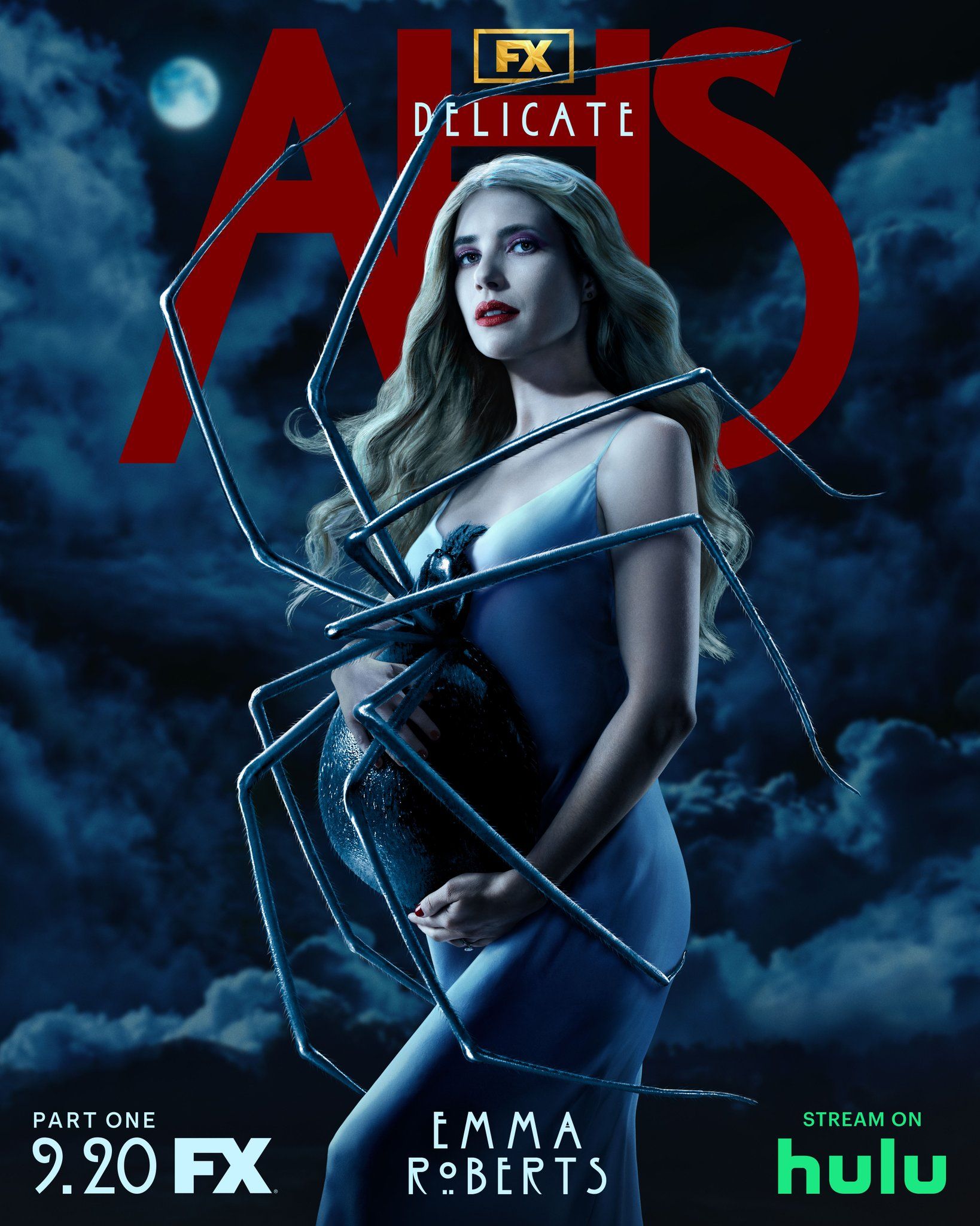 American Horror Story Season 12 Poster Emma Roberts Return Gets Skin Crawling Close Up