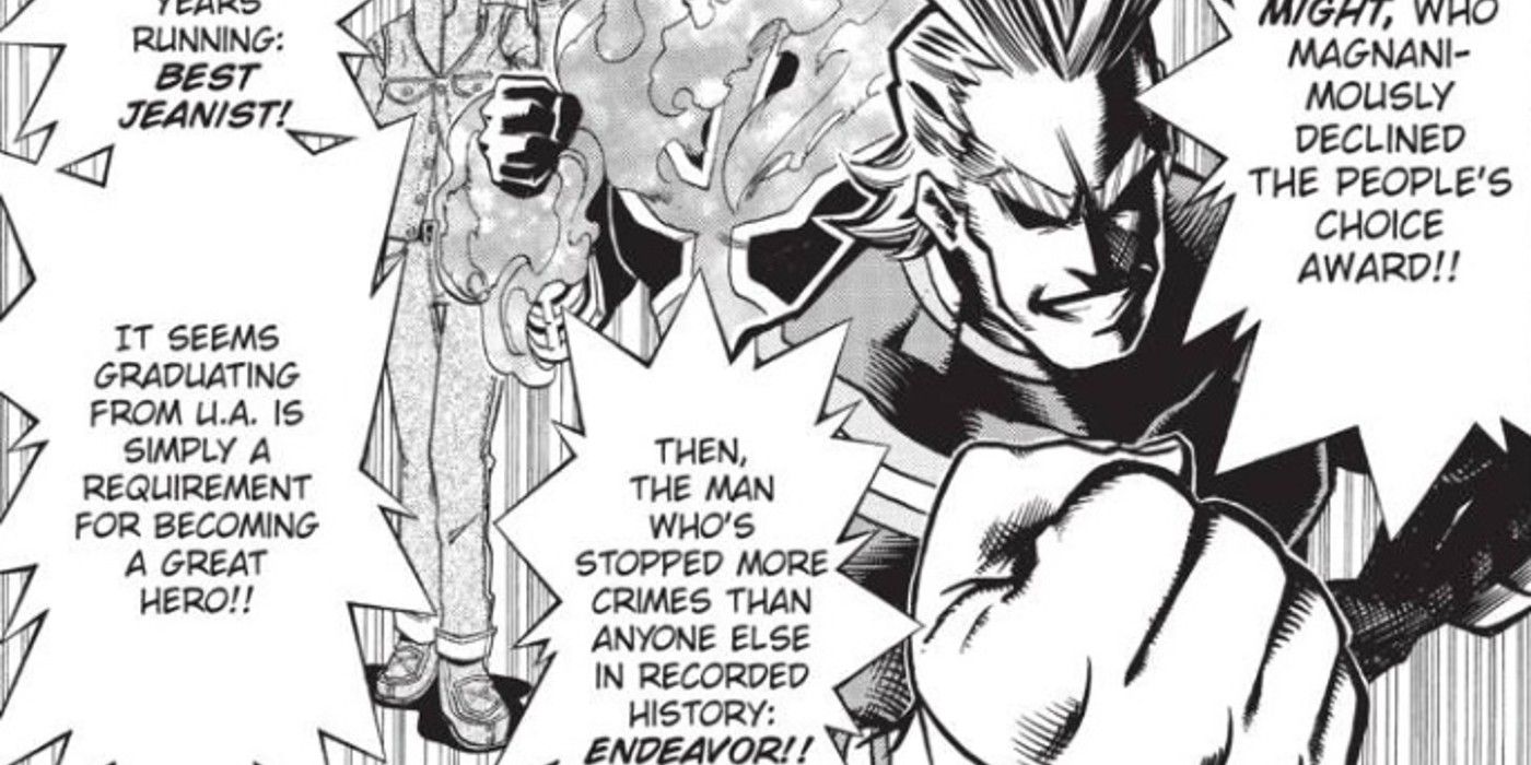 Endeavor has stopped more crime than All Might in My Hero Academia