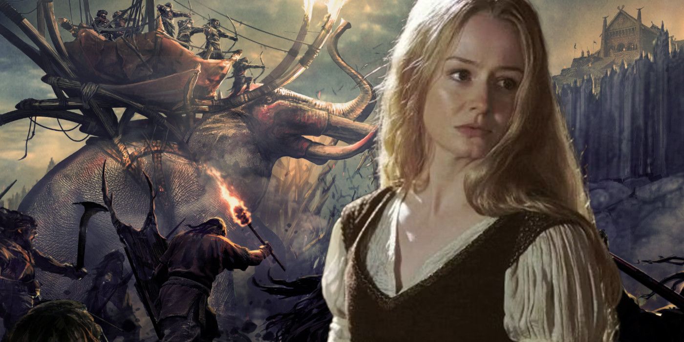 Miranda Otto as Eowyn and Lord of the Rings – War of the Rohirrim – Art