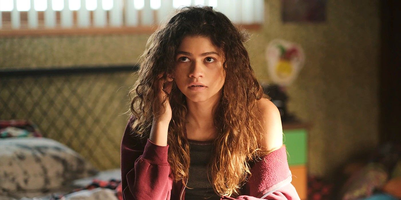 Zendaya as Rue Looking Confused in Euphoria Season 2