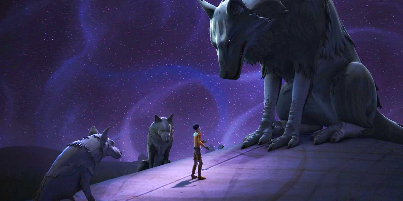 Ezra speaks with Loth-Wolf Dume in Rebels