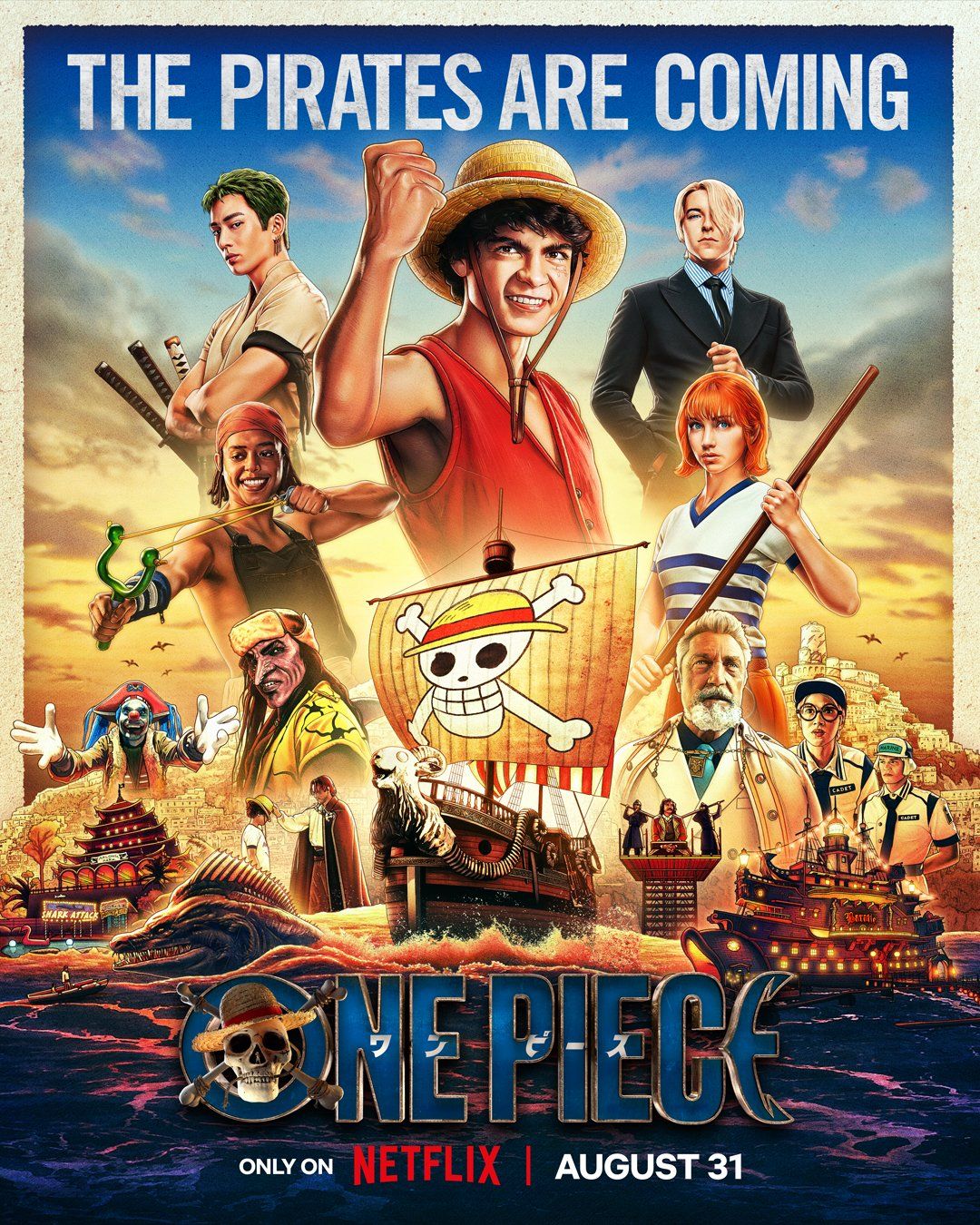 New One Piece Live-Action Poster Teases More Pirate Ships & Locations From Anime