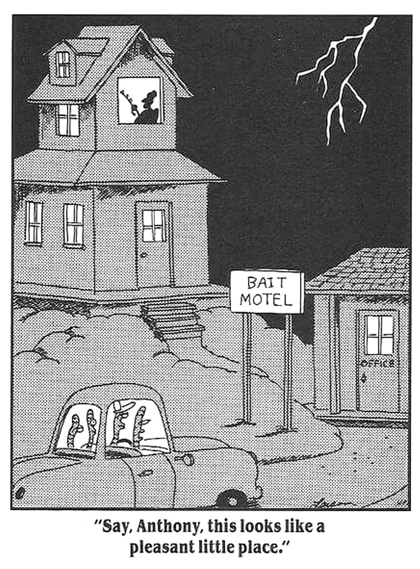 far side psycho bait motel