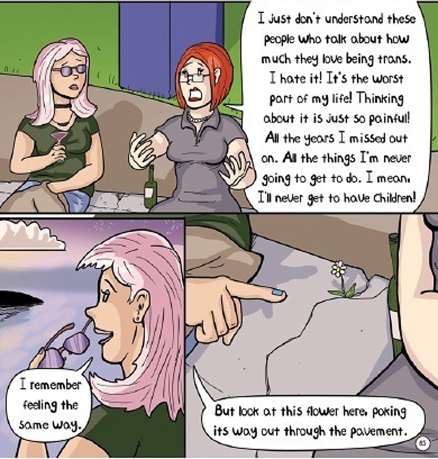 First Year Out Flower Message