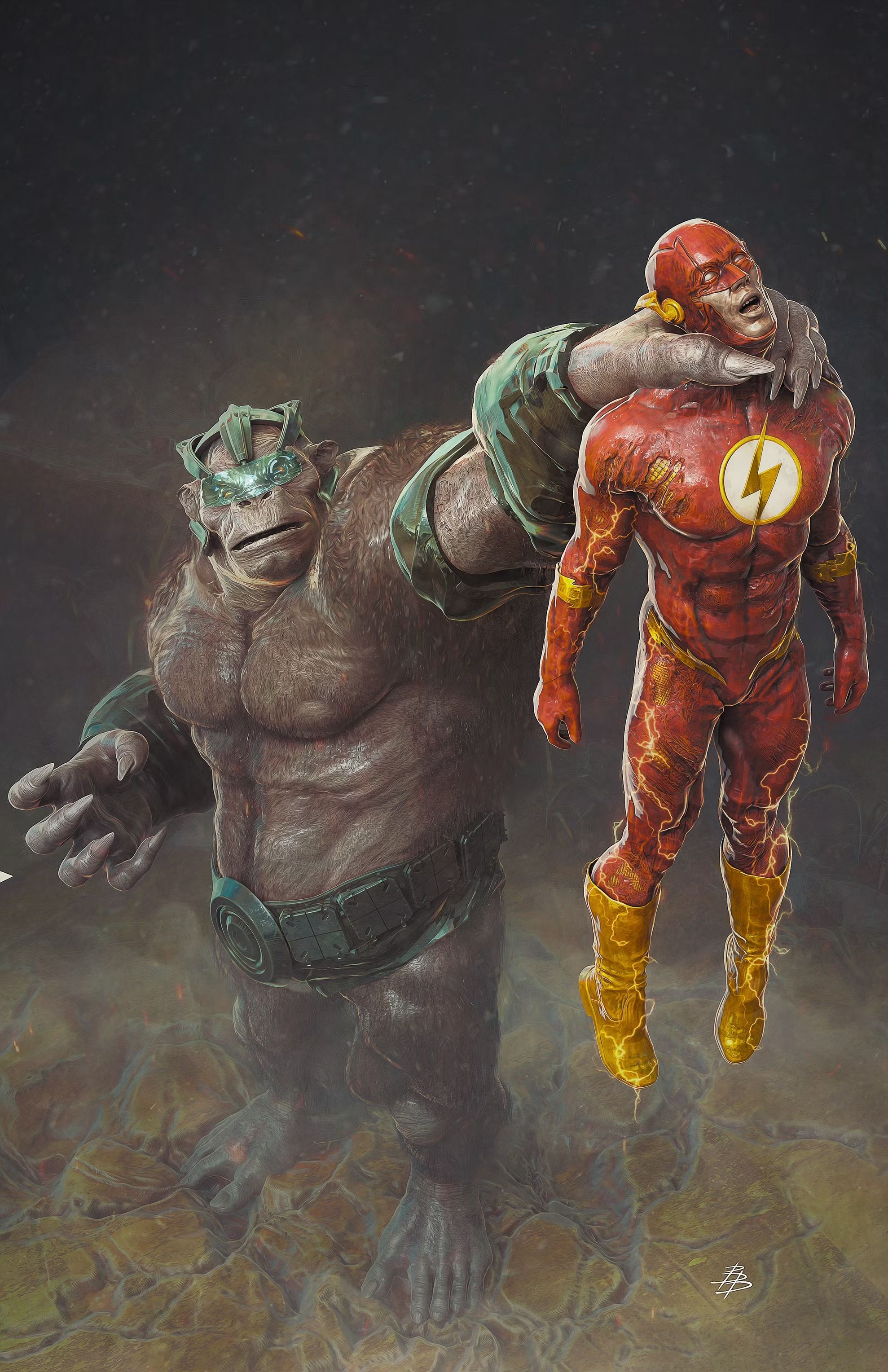 Flash 2 Variant Cover Grodd DC