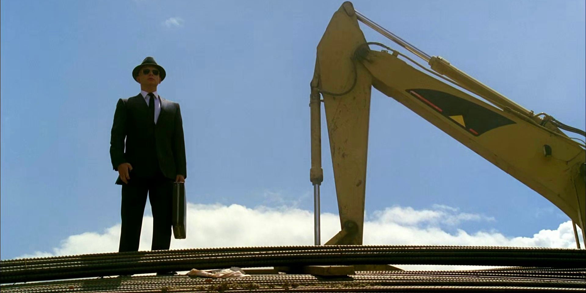 The Observer standing on a construction site in Fringe