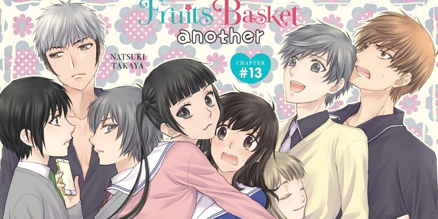 The cast of Fruits Basket: Another embraces Sawa Mitoma in a group hug.