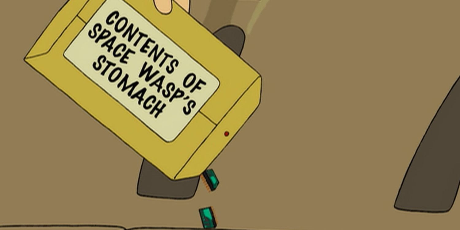 Futurama Envelope With Contents of Space Wasp Stomach