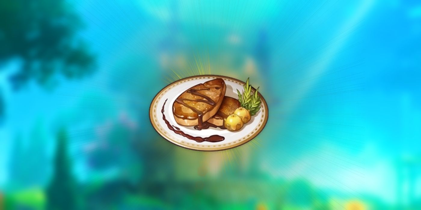Genshin Impact’s Fontainian Foie Gras is highlighted.