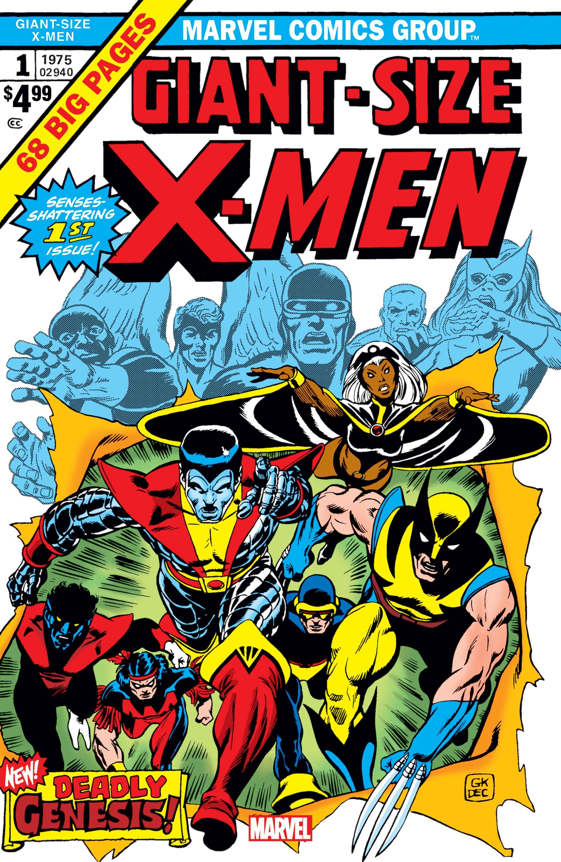 giant-size-x-men A Marvel quase descartou os ternos mais emblemáticos dos X-Men antes mesmo de chegarem às prateleiras