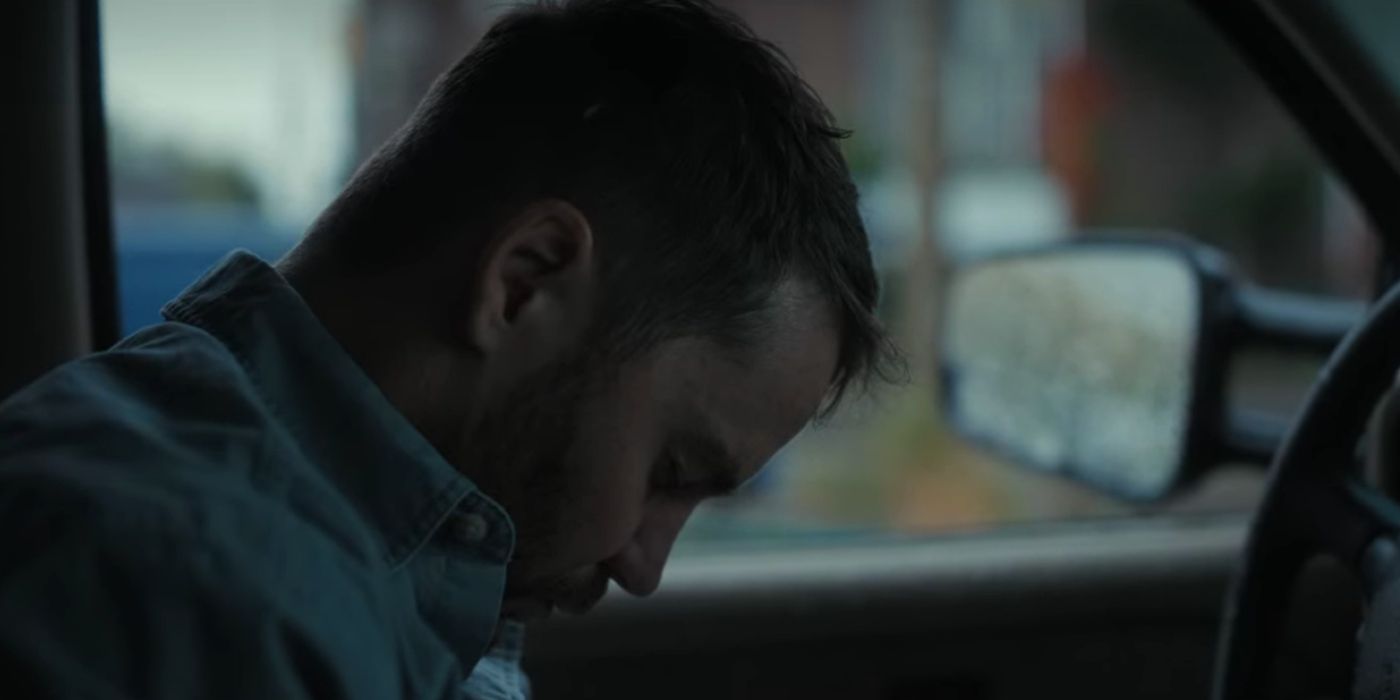 Glen sits dead in his car at the end of Painkiller.