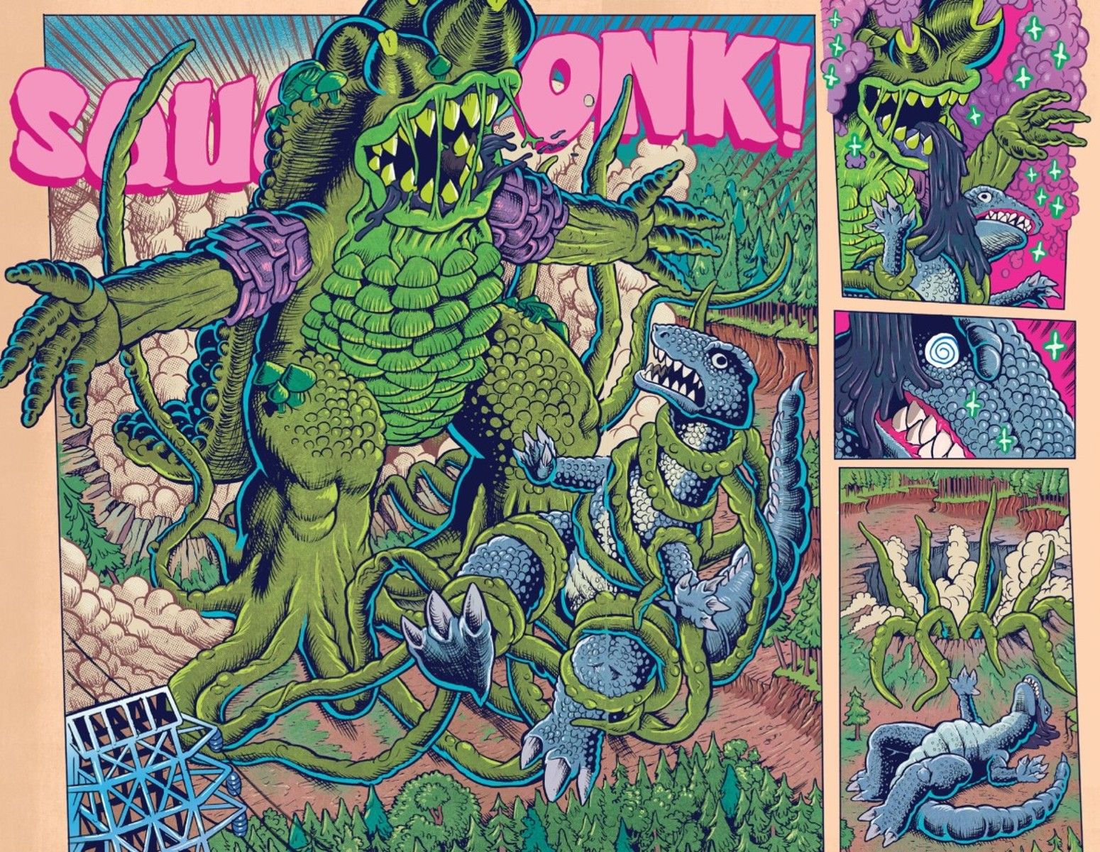 godzilla, squonk, war for humanity #1