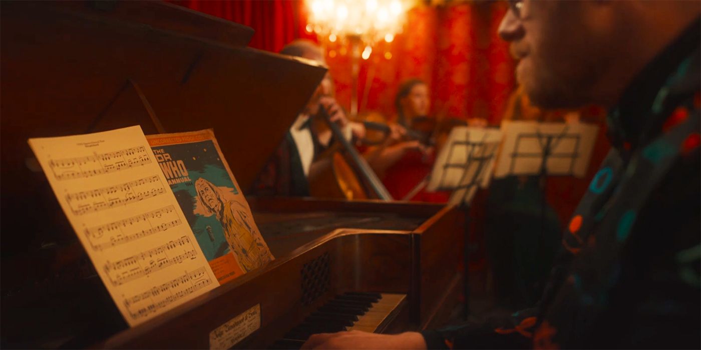 Good Omens season 2 Mr Arnold playing the piano