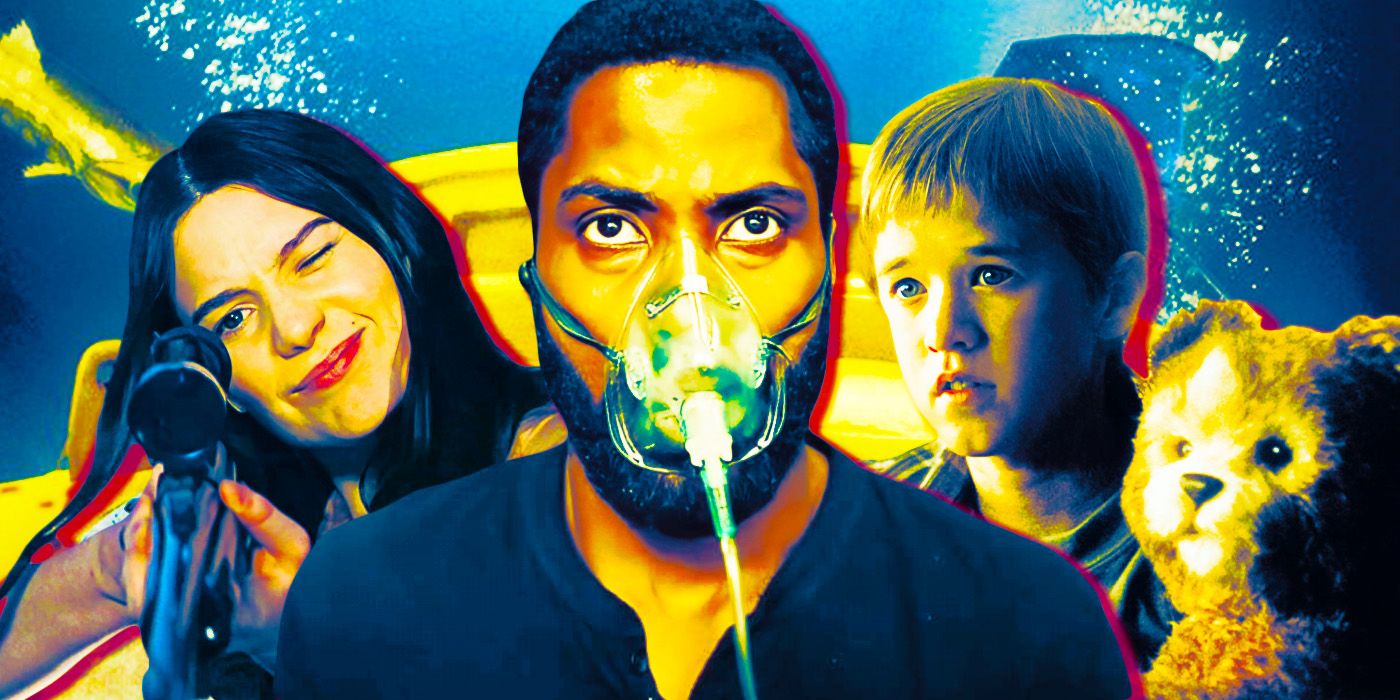 Collage of misunderstood movies: Stoker, Tenet, and AI: Artificial Intelligence.