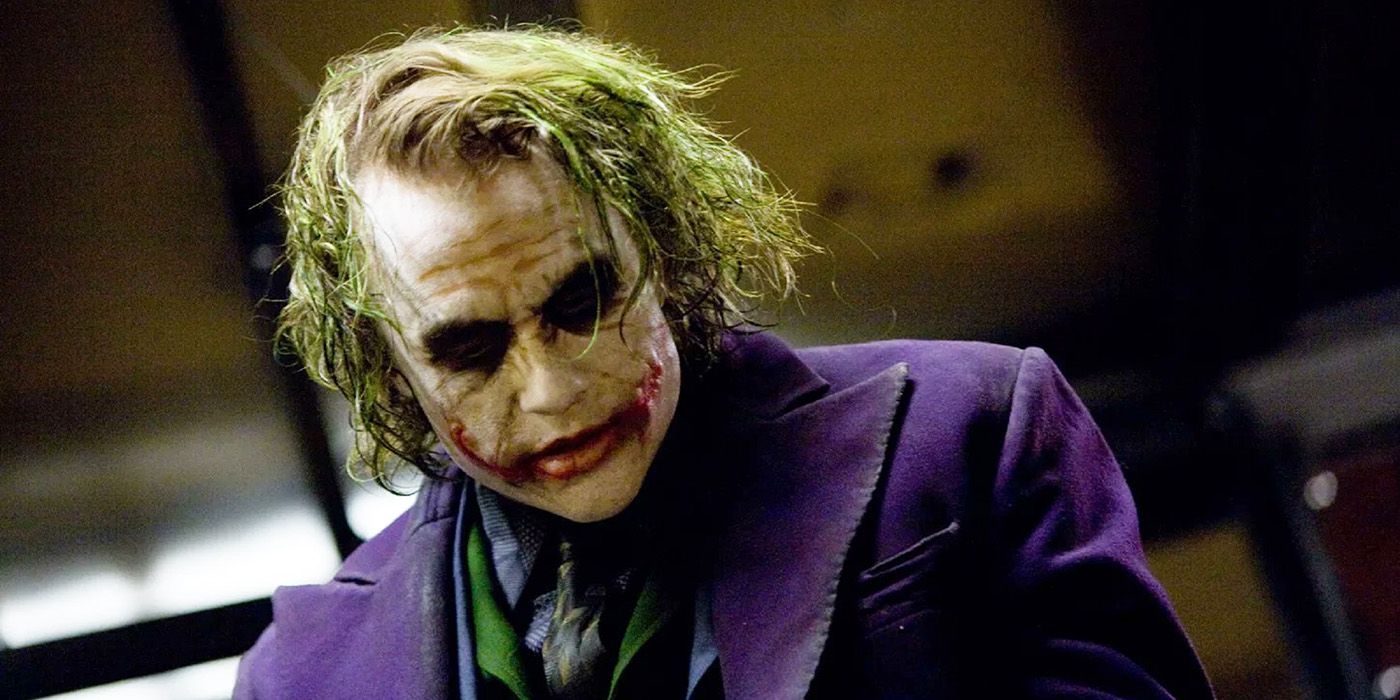 Heath Ledger as The Joker in 