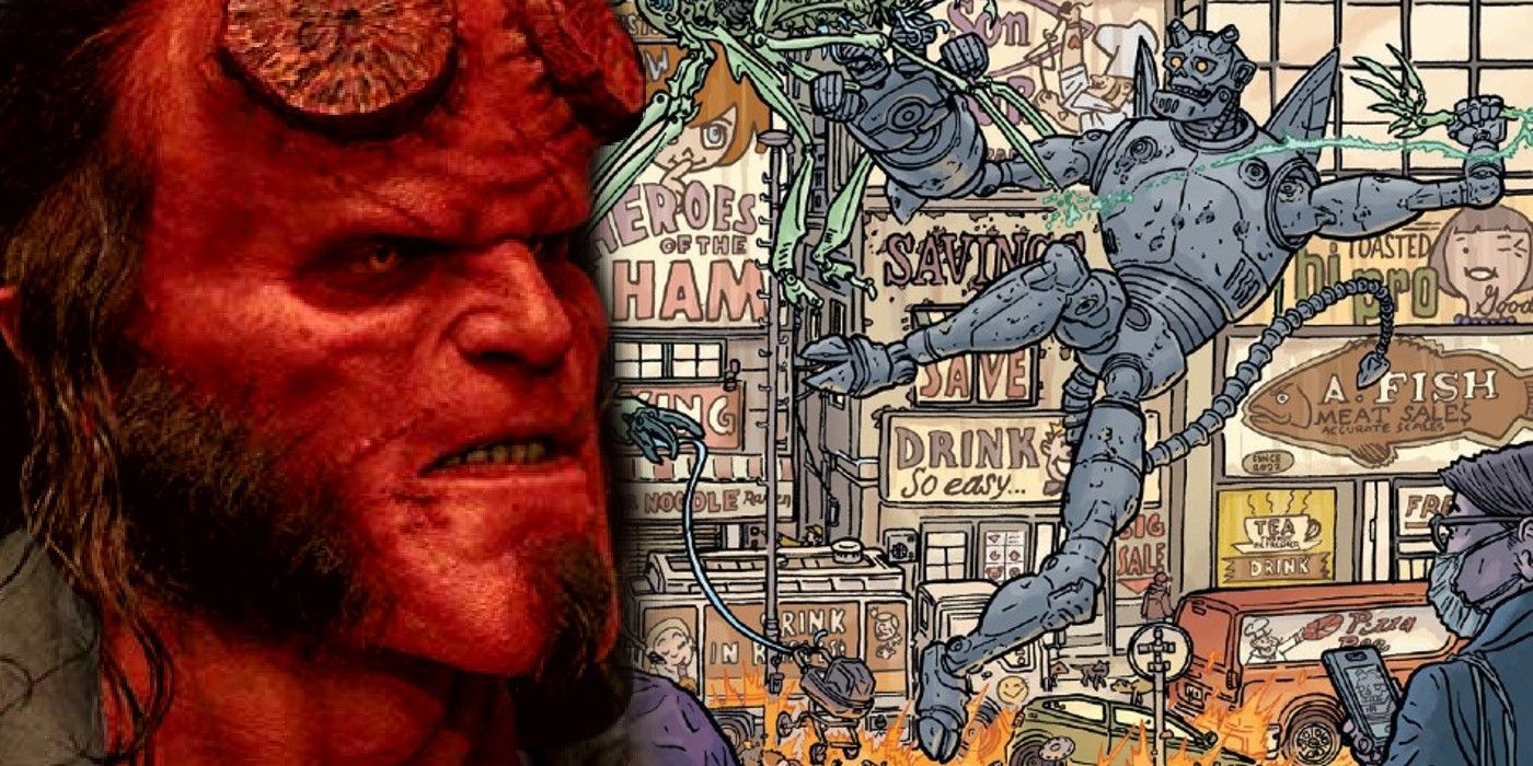 Hellboy vs Giant Robot Hellboy feature image