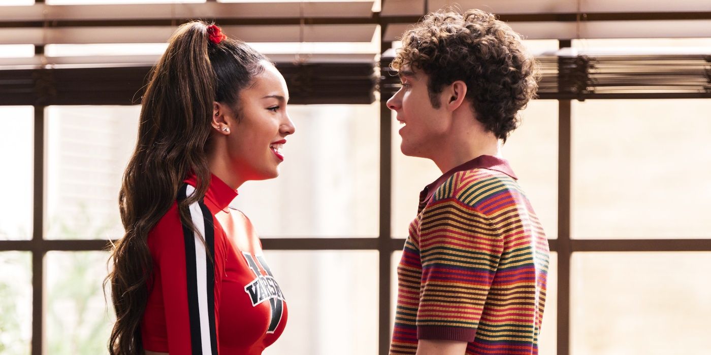 Gina and Ricky Looking At Each Other in High School Musical: The Musical: The Series Season 4, Episode 3