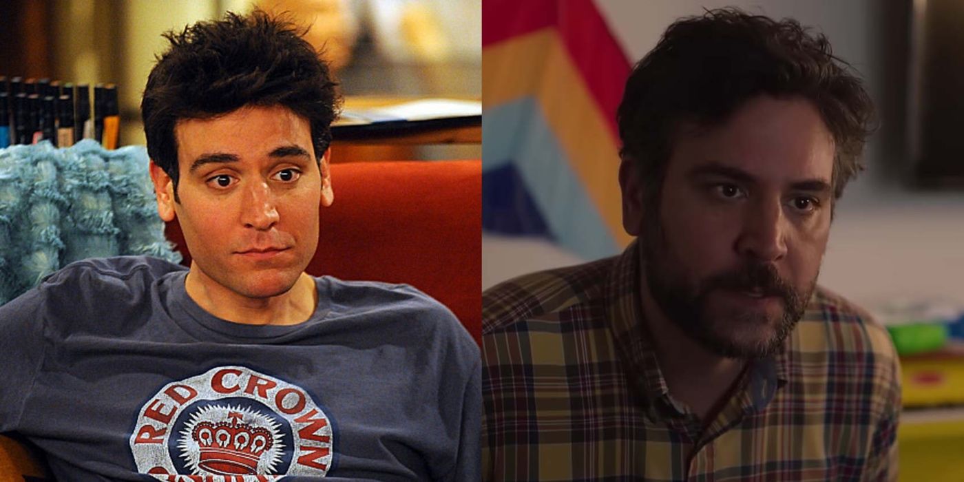 A split image of Josh Radnor in HIMYM and Fleishman Is in Trouble