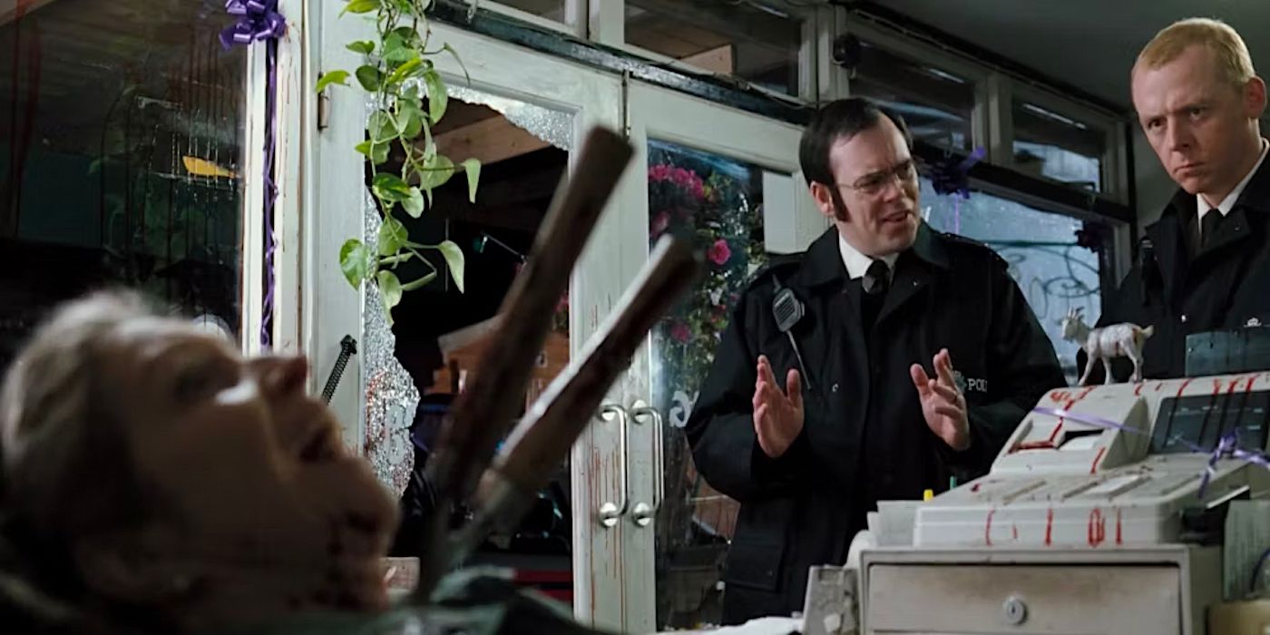 the florist murdered by shears in Hot Fuzz