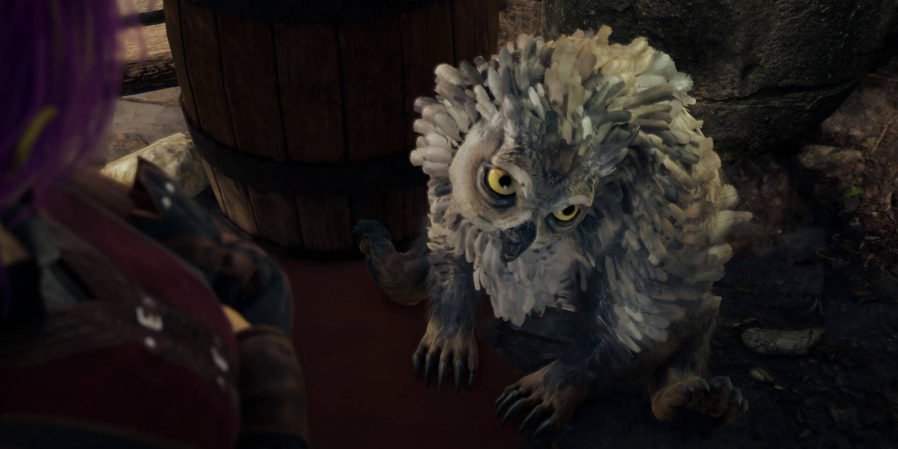 The Owlbear Cub Companion from Baldur's Gate 3
