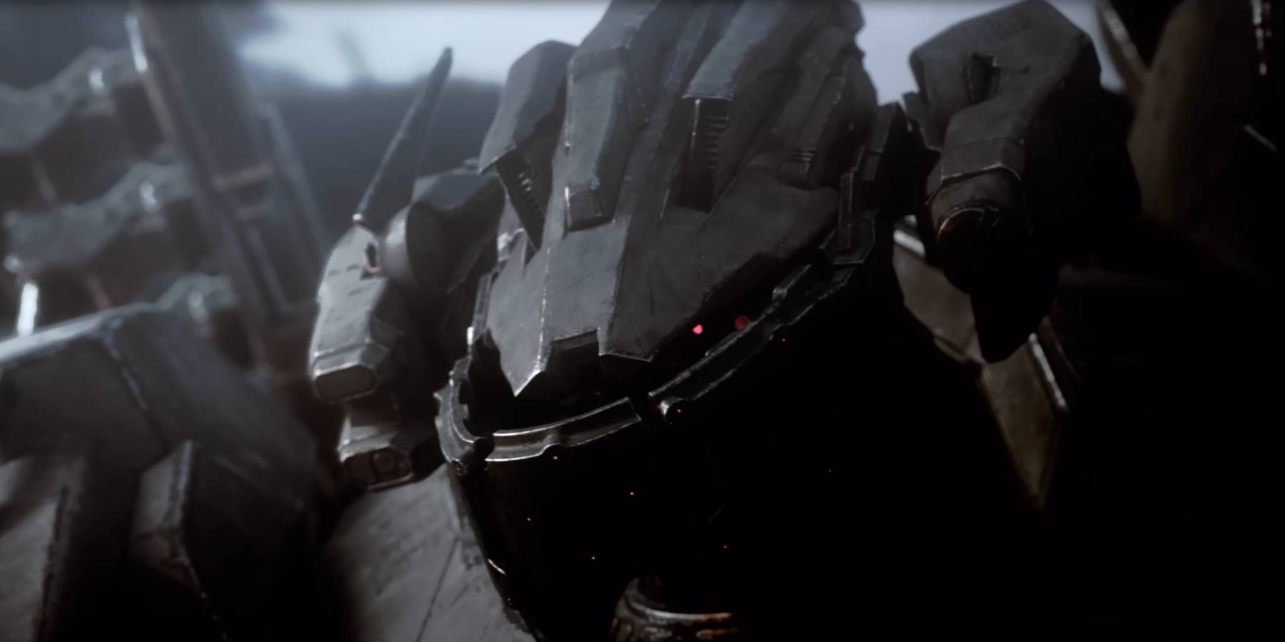 Armored Core 6 Early Mech Head External Part from Initial Reveal Trailer