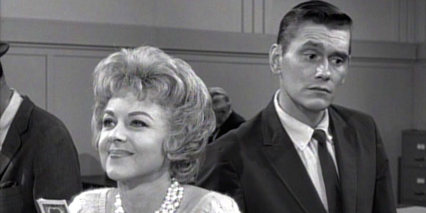 Hector B. Poole listening to a woman’s thoughts in The Twilight Zone