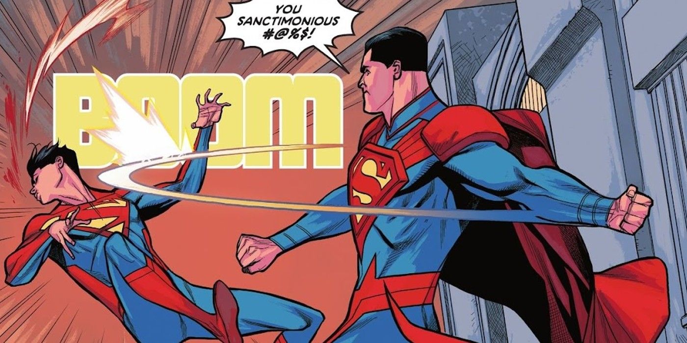 injustice superman punches jon kent