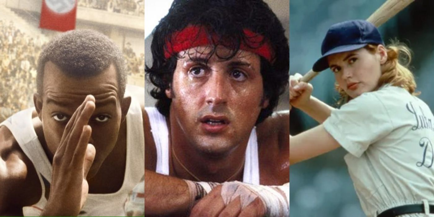 Split image of Race, Rocky and A League of Their Own