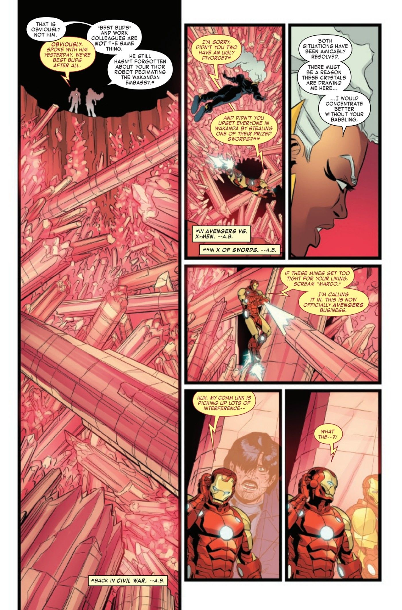 invincible iron man annual 2023 cover x-men page 3 storm