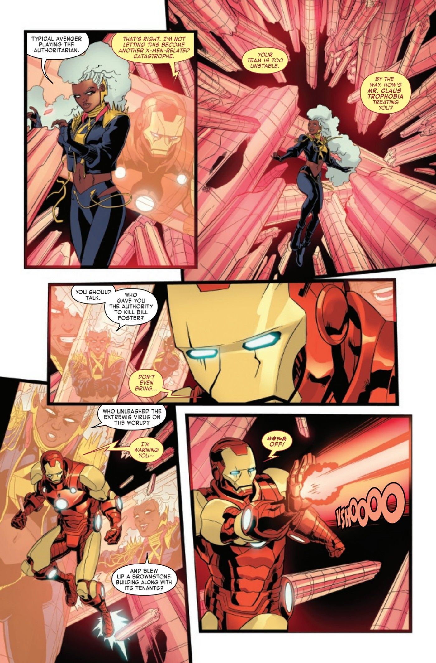 invincible iron man annual 2023 cover x-men page 4 storm