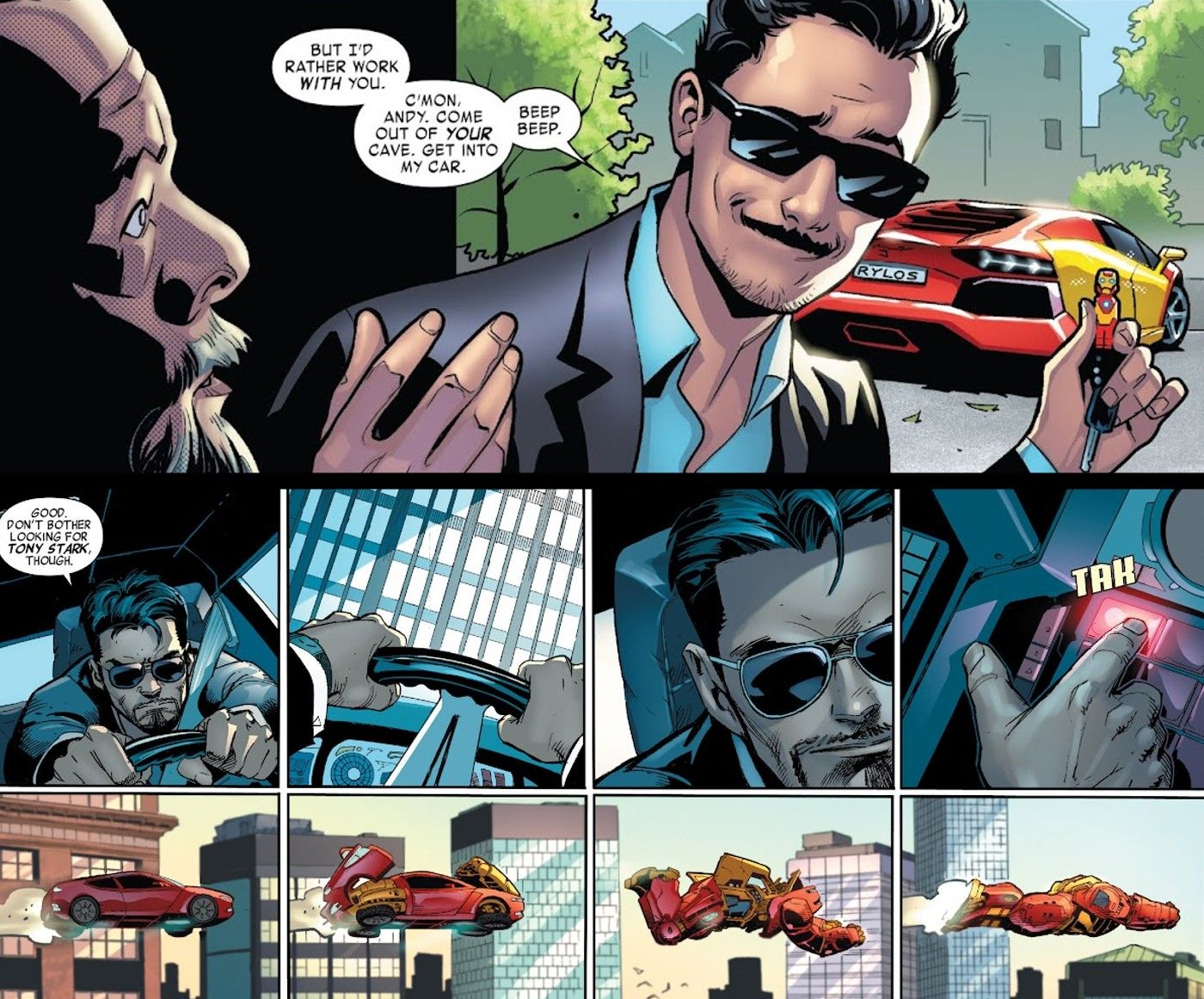 iron man tony stark car hulkbuster