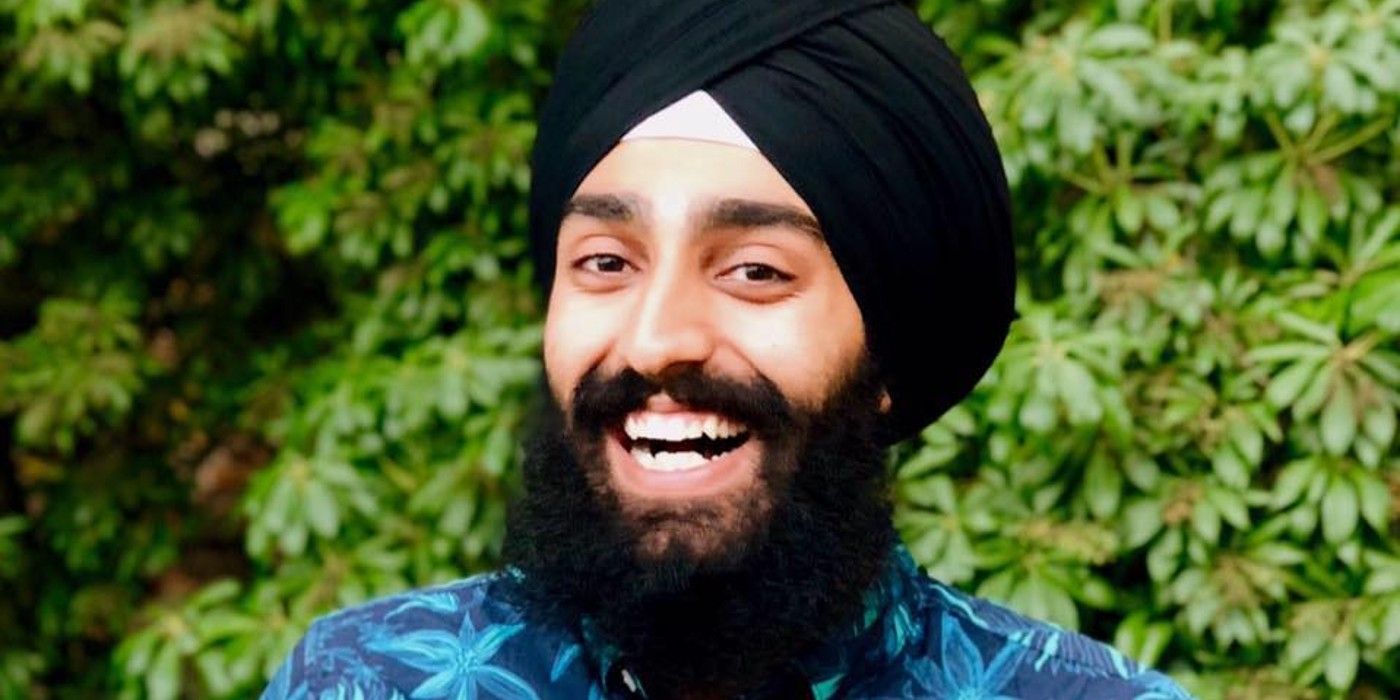 Jag Bains from Big Brother, smiling