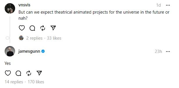 James Gunn On DC Animated Films