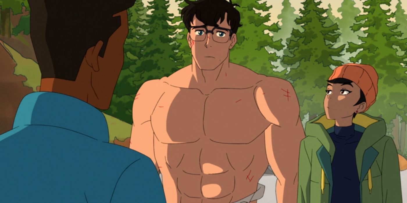 Jimmy Olsen, Clark Kent, and Lois Lane in My Adventures With Superman episode 6