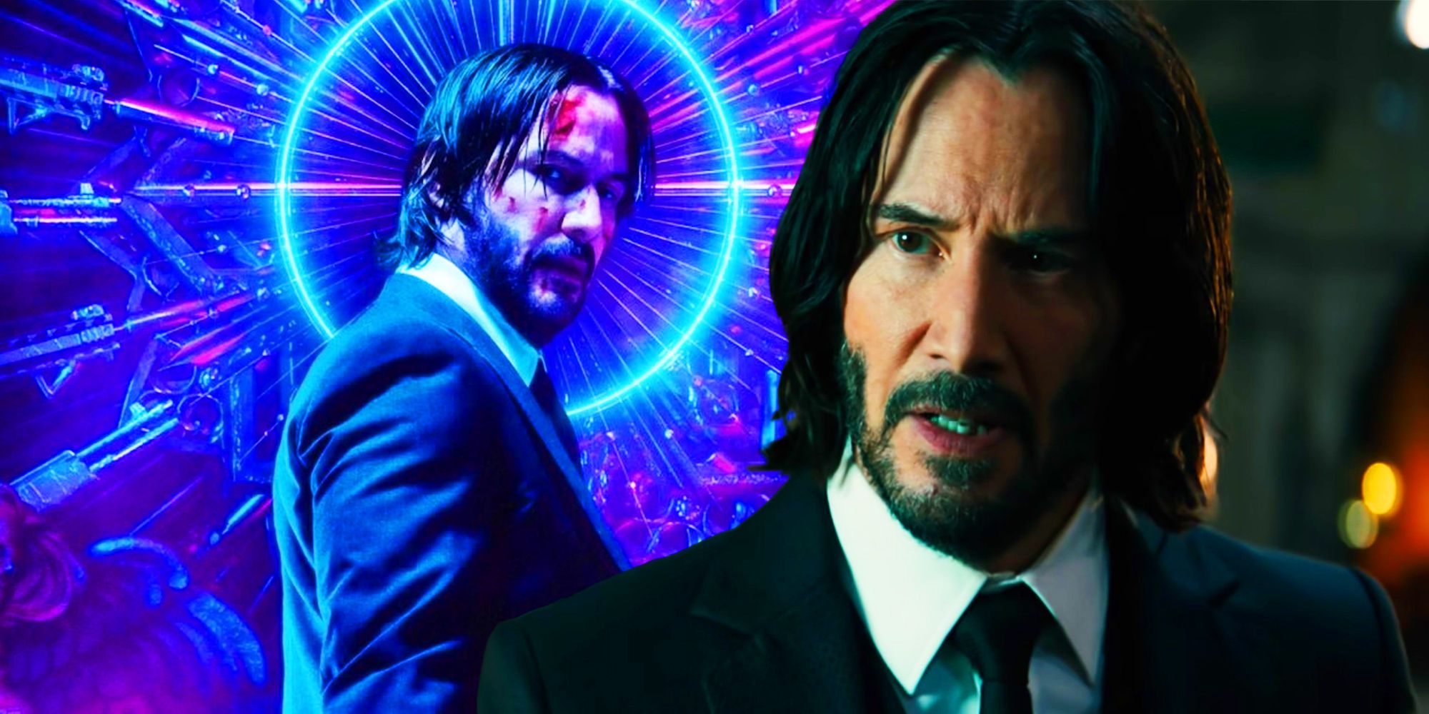 John Wick and the John Wick Chapter 4 poster