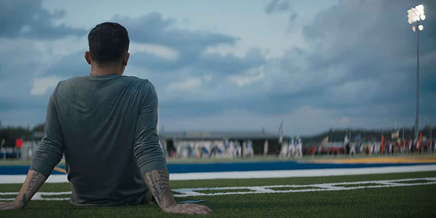Johnny Manziel sitting in Netflix Untold
