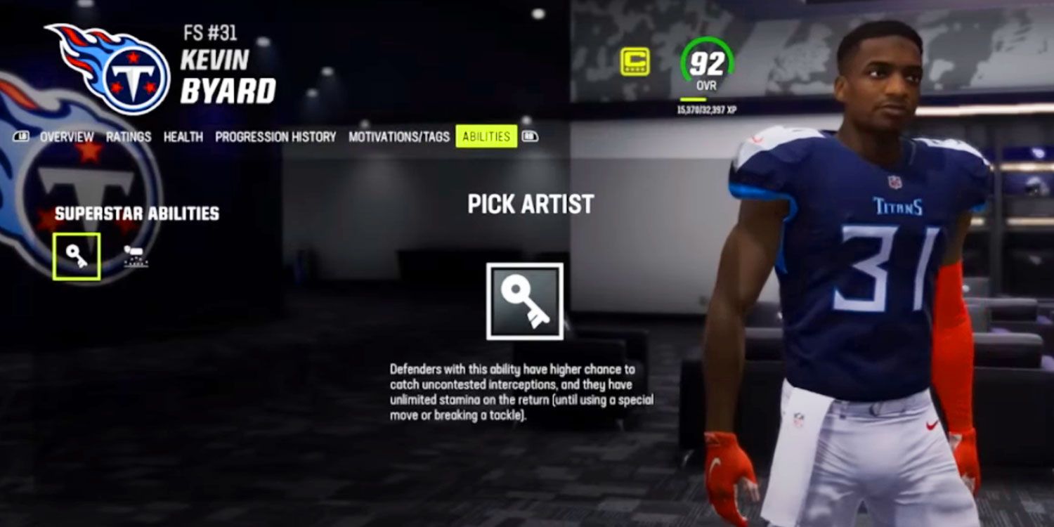 Kevin Byard in character select screen in Madden 24.