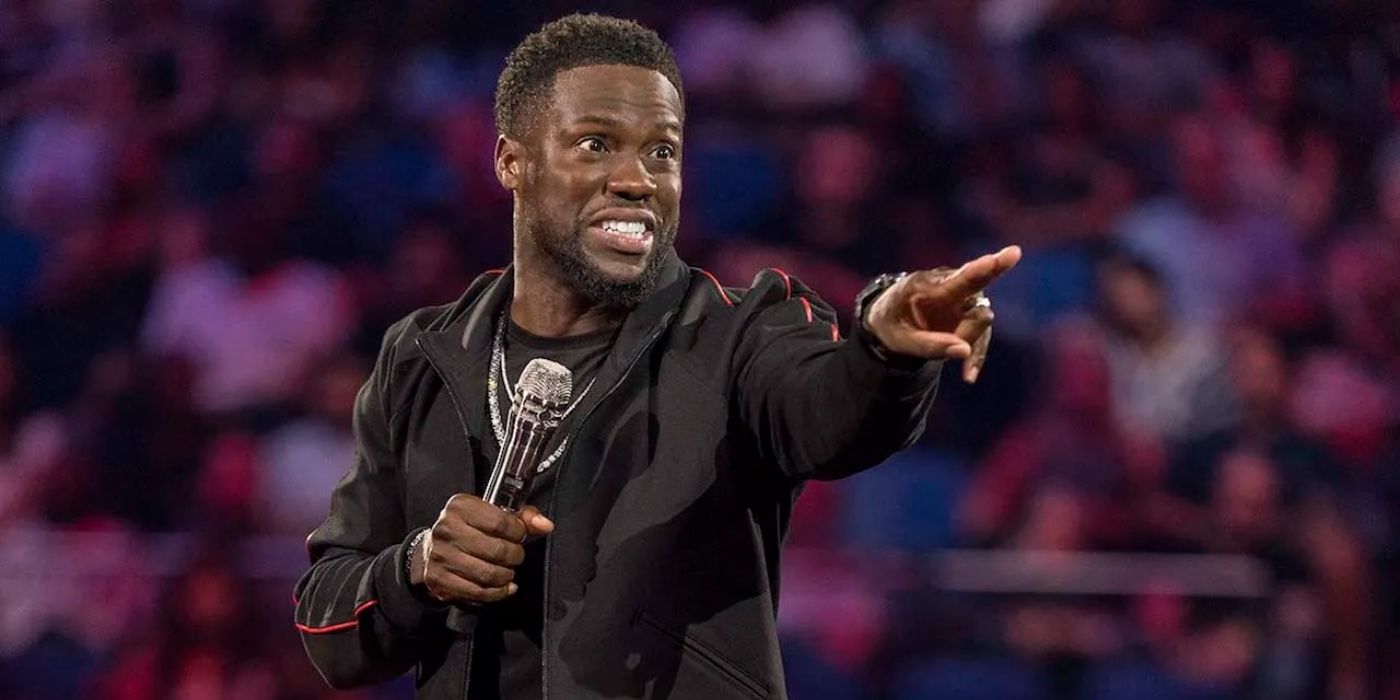 Kevin Hart performing stand up