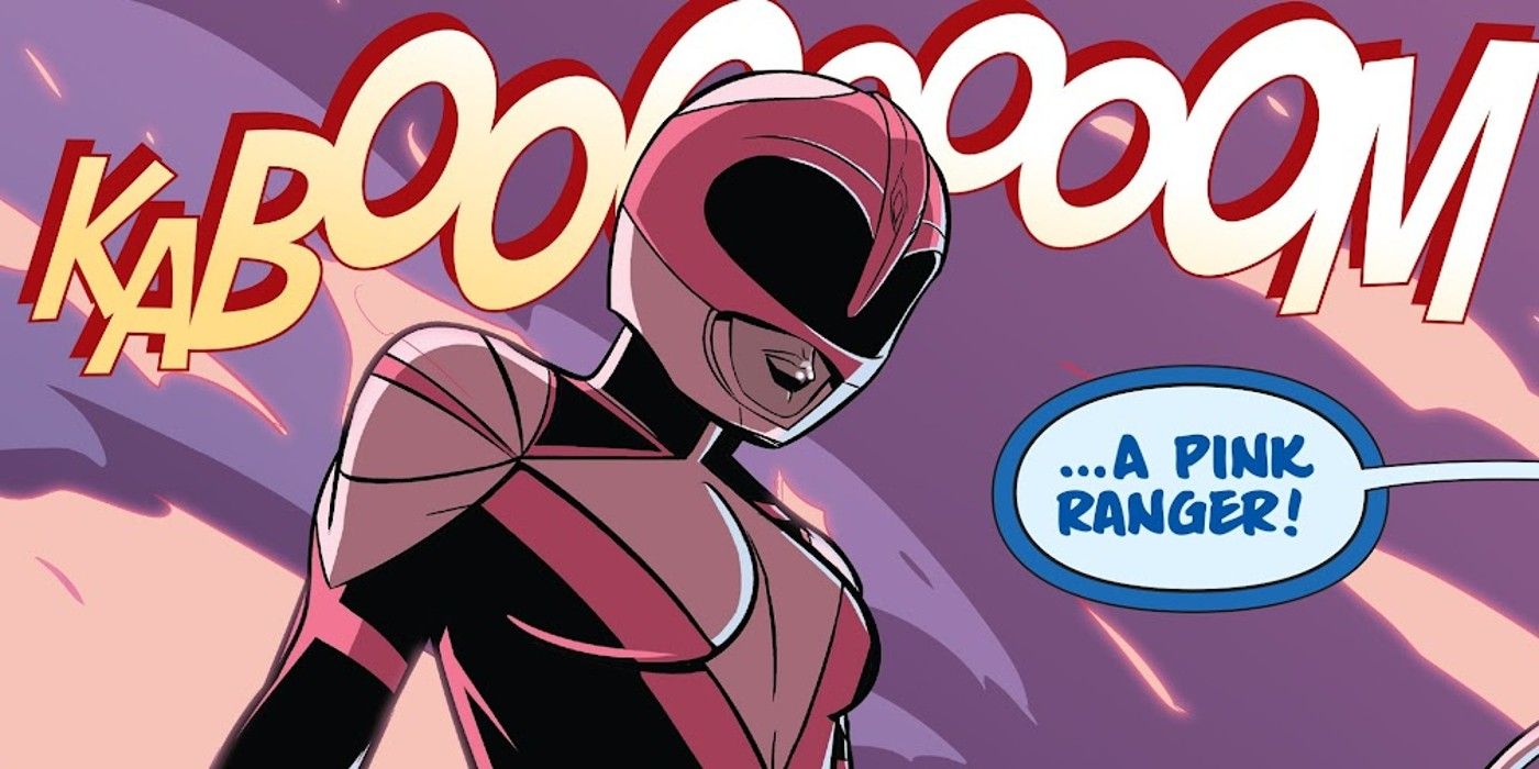 Kimberly Hart of the Mighty Morphin Power Rangers becomes the Pink Ranger again