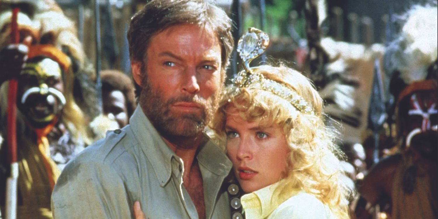 Richard Chamberlain and Sharon Stone in King Solomon’s Mines