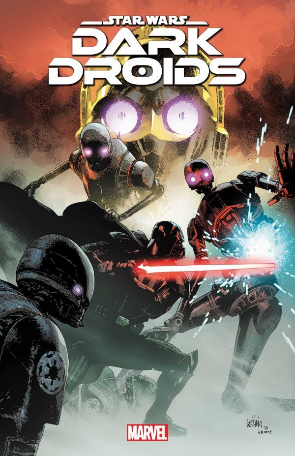 Cover for Dark Droids #3, Vader in action