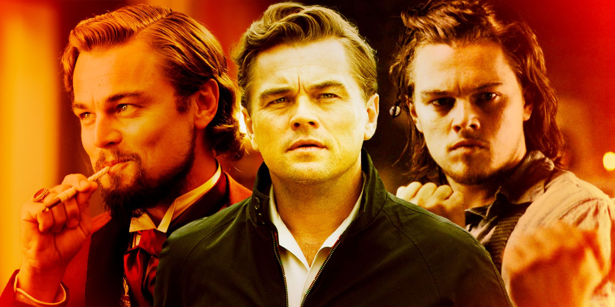 Leonardo DiCaprio in numerous film roles.