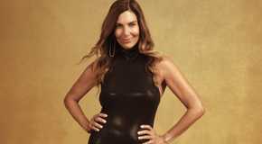 Leslie The Golden Bachelor posing with hands on hips for promo