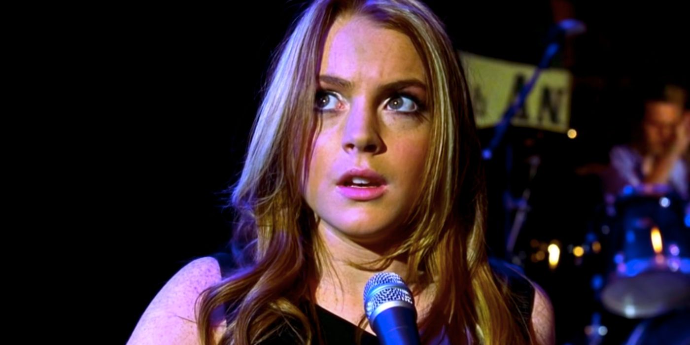 Lindsay Lohan at the Battle of the Bands in Freaky Friday 2003