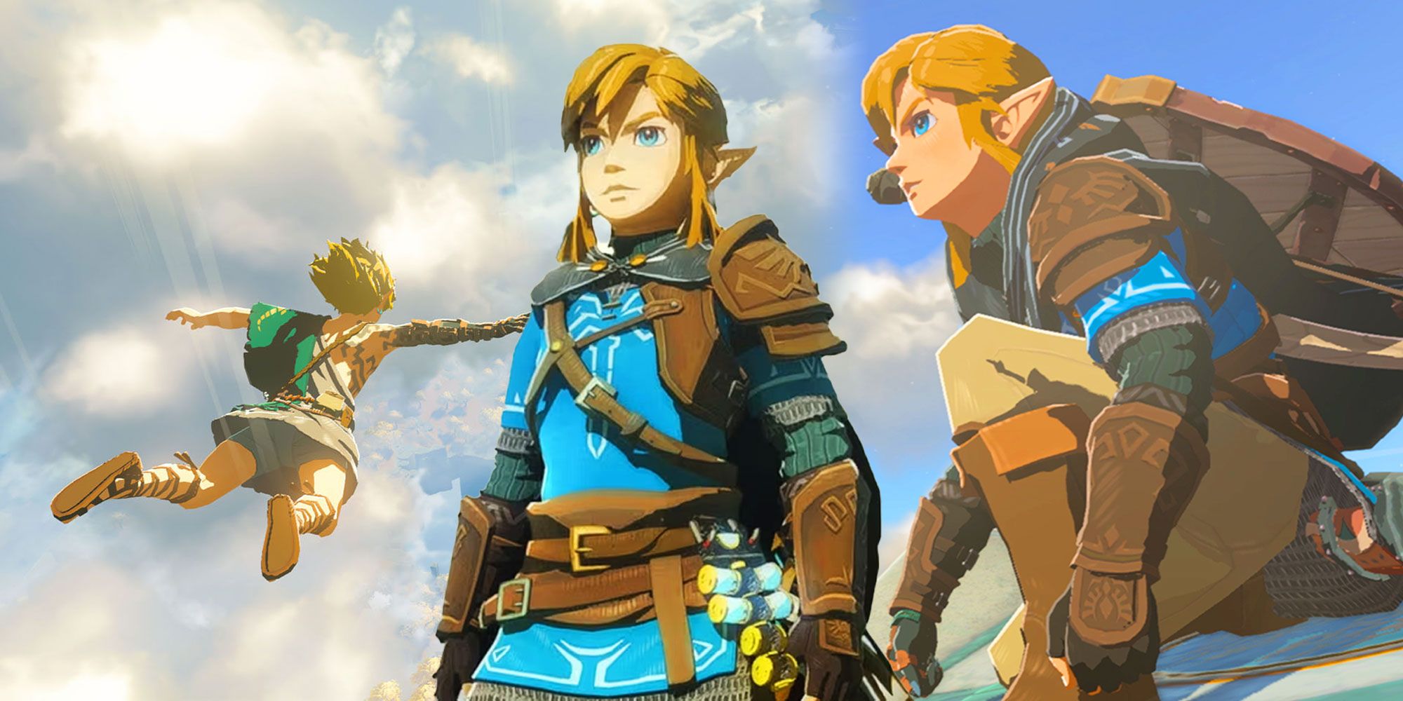 Link imposed three times in Zelda Tears of the Kingdom. 