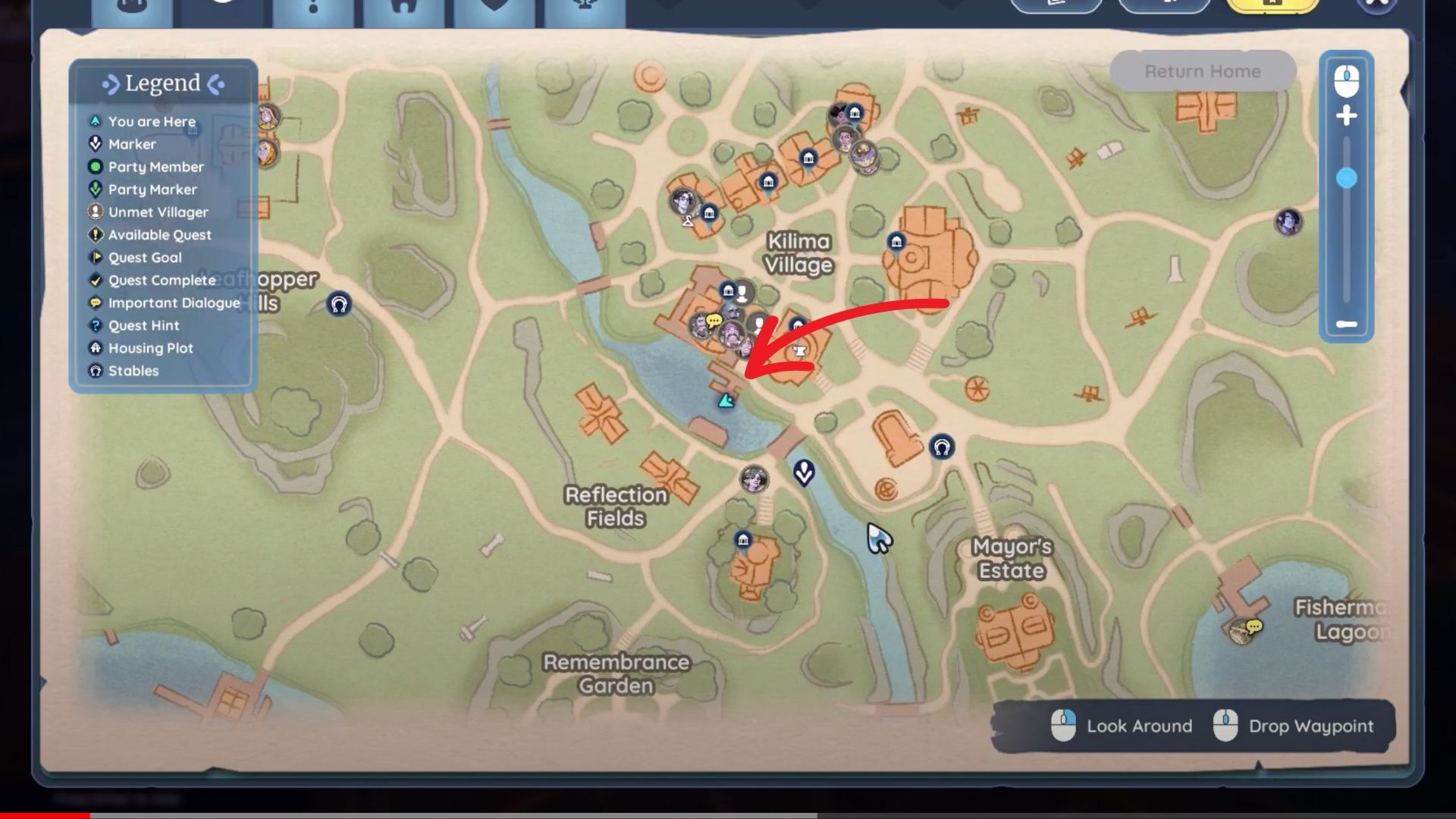 Location of Golden Salmon in Palia