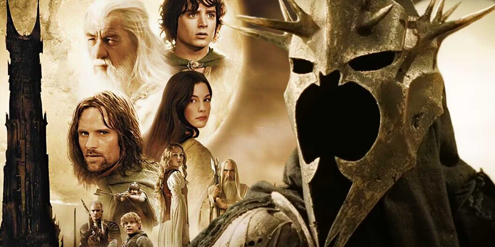 The poster of The Lord of the Rings The Two Towers featuring the main characters